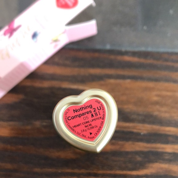 New Too Faced Too Femme Heart Core Lipstick in Nothing Compares 2 U shade - Picture 4 of 7